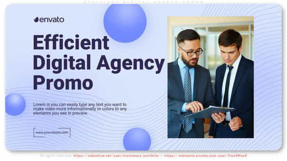 Efficient Digital Agency Promo - VideoHive 52714736