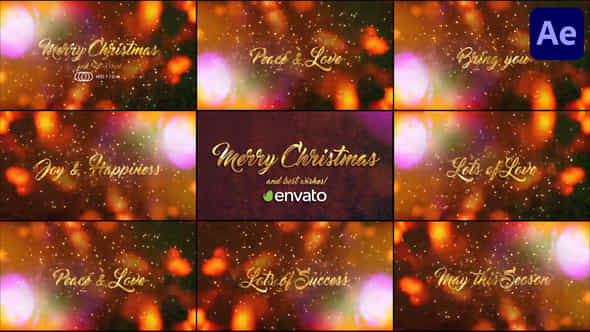 Christmas Greeting Titles For After Effects - VideoHive 48999502