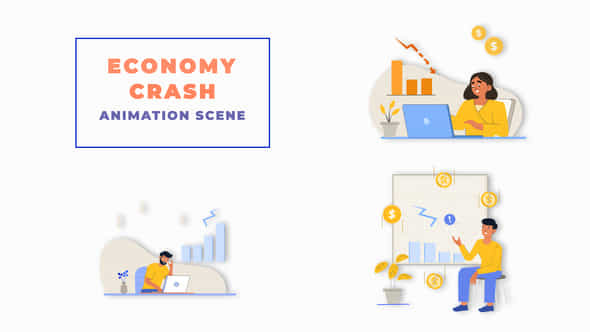 Economy Decrease Concept - VideoHive 43479483