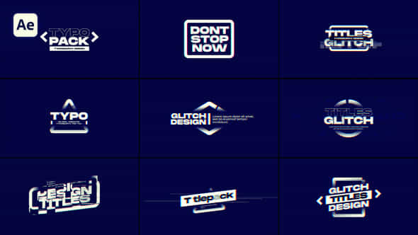 Glitch Titles - VideoHive 57827051