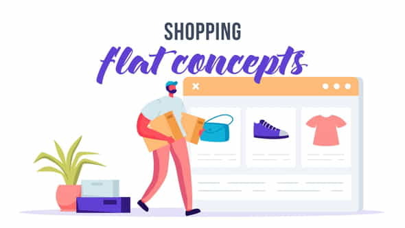 Shopping - Flat Concept - VideoHive 33639519