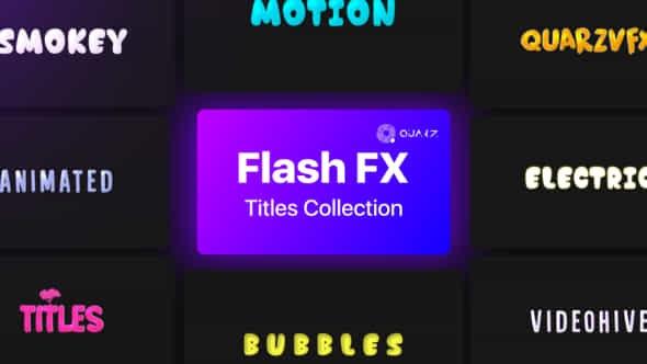 Flash Motion Titles - VideoHive 45345053