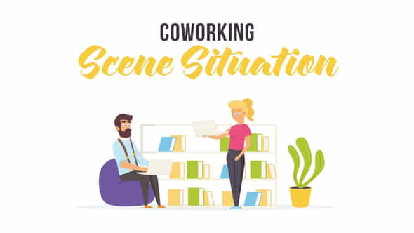 Coworking - Scene Situation - VideoHive 28256147