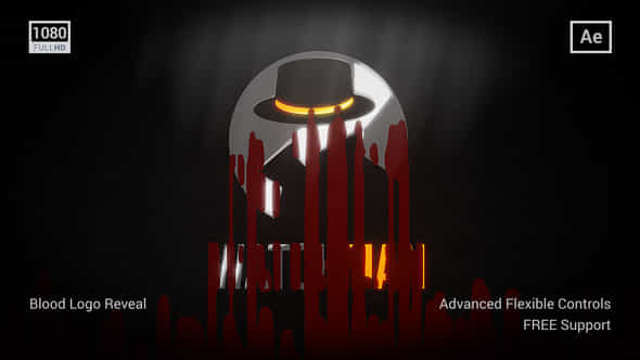 Blood Logo Reveal - VideoHive 35881643