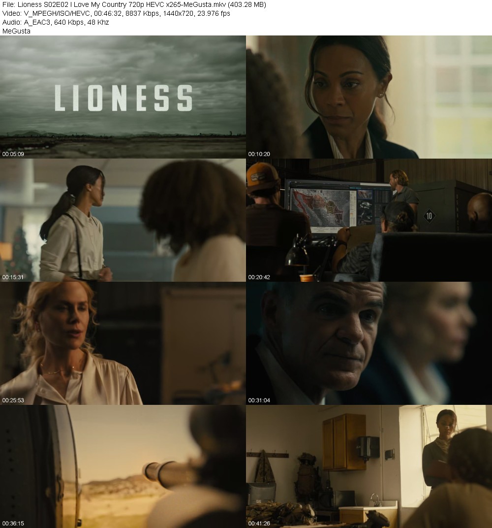 Lioness S02E02 I Love My Country 720p HEVC x265-MeGusta