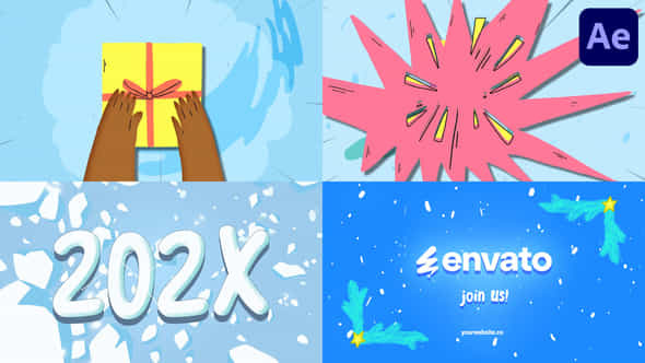 Christmas Gift Logo Opener After Effects - VideoHive 55709061