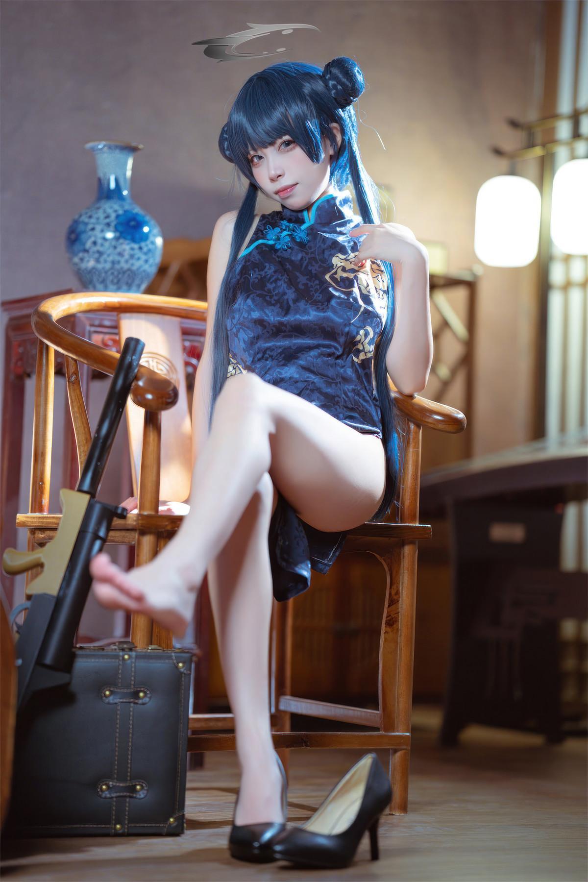 Cosplay 是三不是世w 碧蓝档案 妃咲旗袍(1)