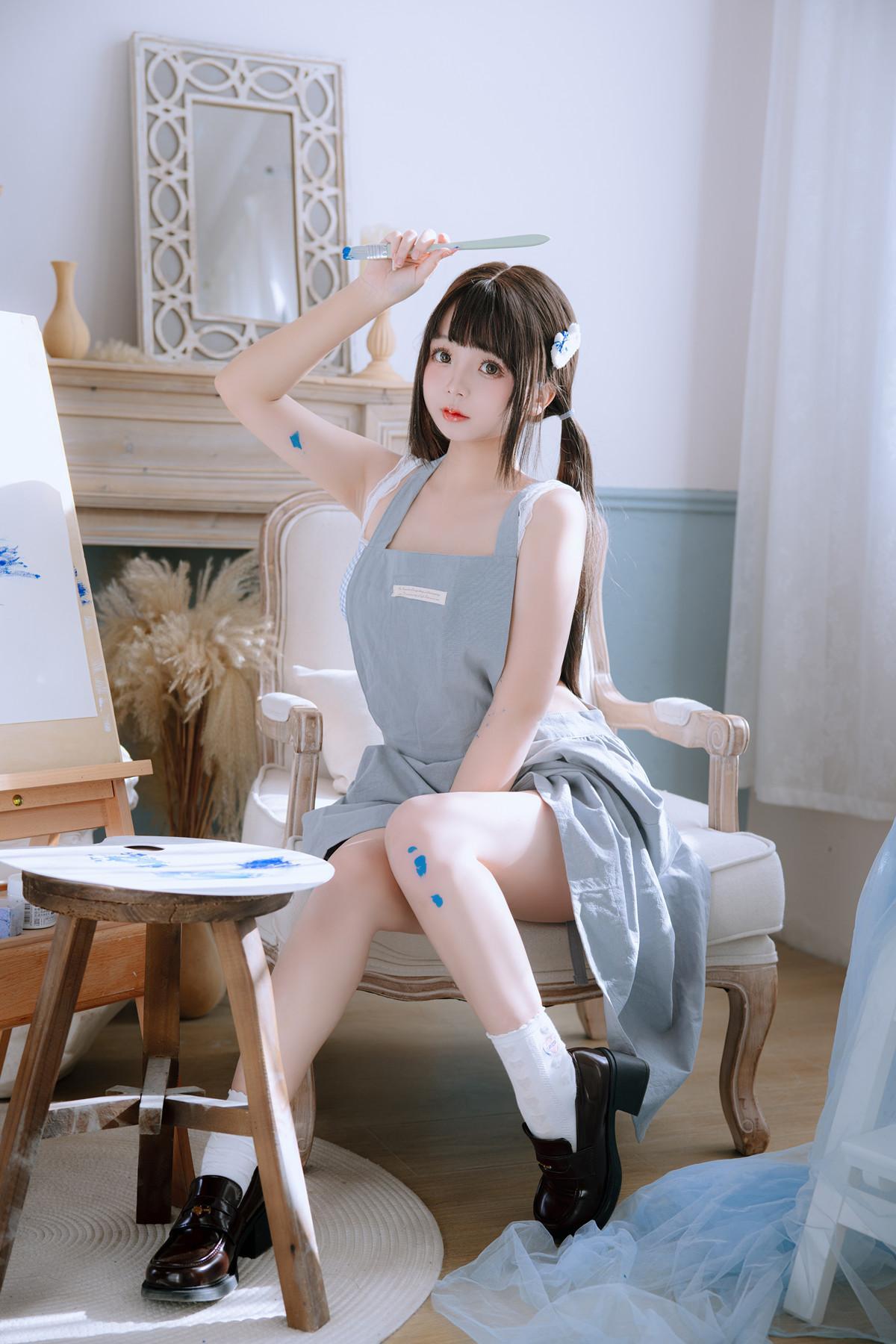 Cosplay Rinaijiao日奈娇 – 美术生(5)