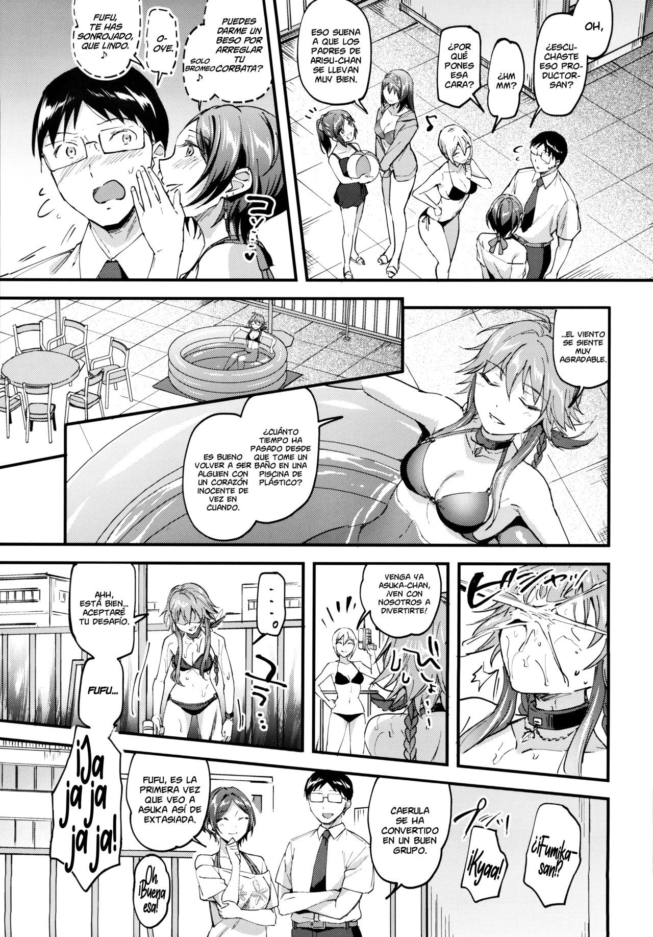 [Jagabata (Kuguri Oimo)] Kanade ga Mizugi ni Kigaetara  Cuando Kanade se pone el traje de baño (THE IDOLM@STER CINDERELLA GIRLS) [Spanish] [NICONIISC