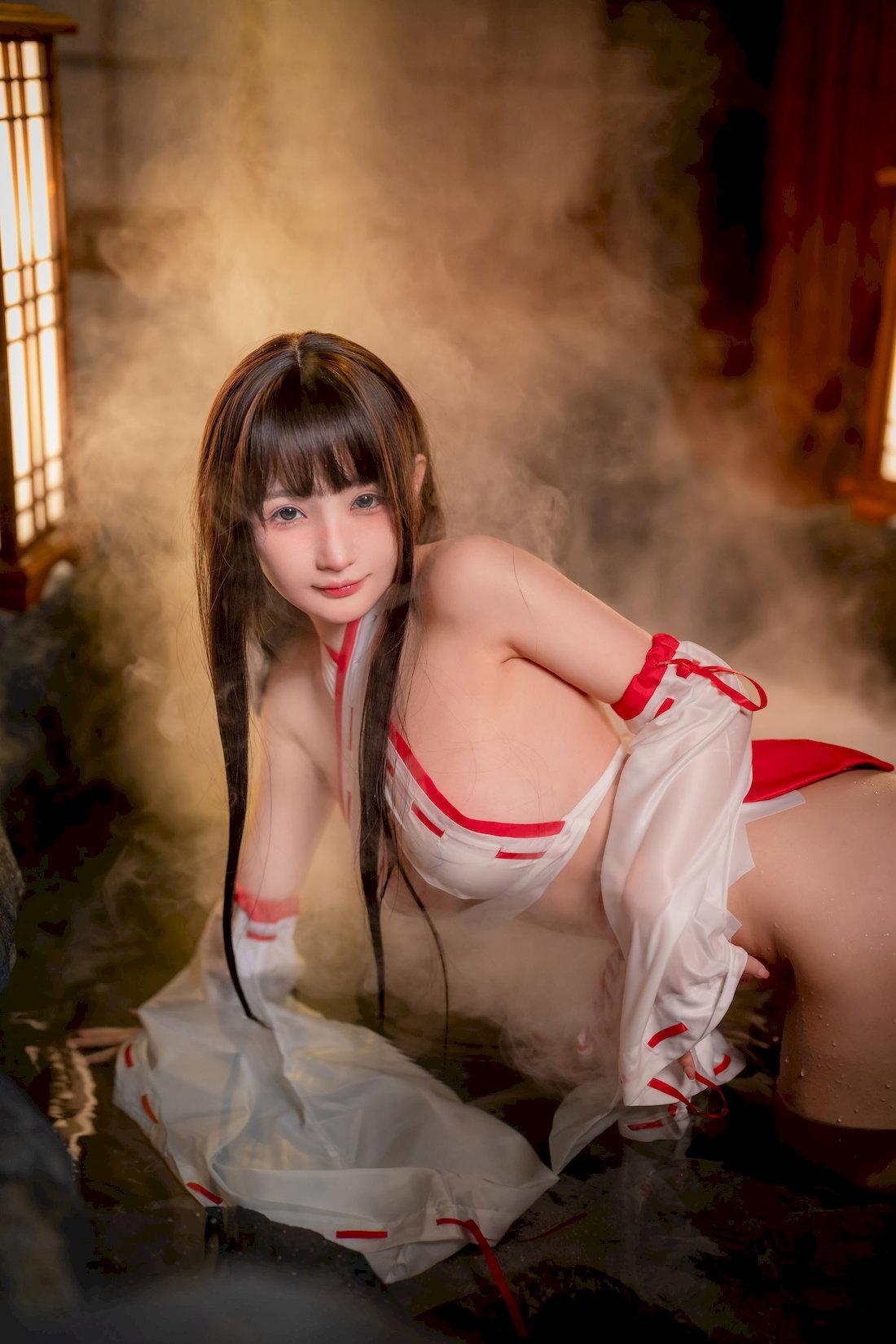 [福利女神cosplay] 桜井宁宁 - 纯洁巫女/61P(51)