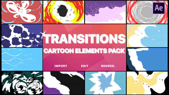 Cartoon Transitions - VideoHive 21828322