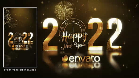Golden New Year Wishes - VideoHive 29802326