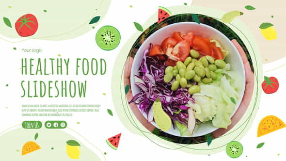Healthy Food Slideshow - VideoHive 37394979