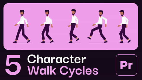 Character Animation Walk Cycle - VideoHive 53302224