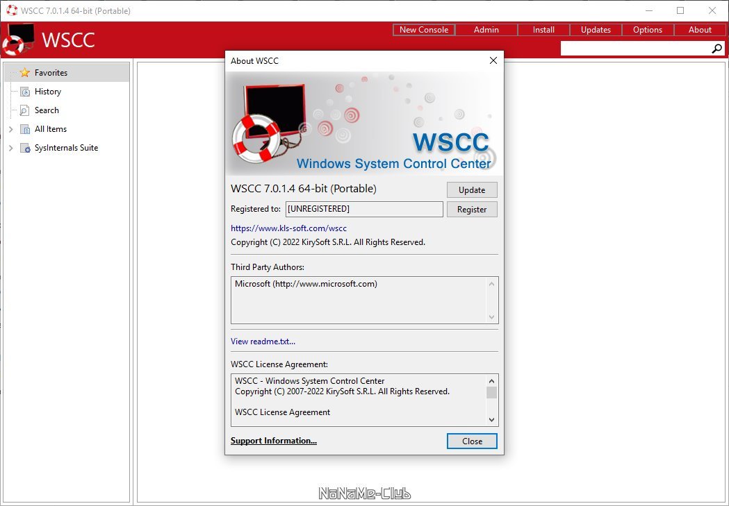 instaling Windows System Control Center 7.0.6.8