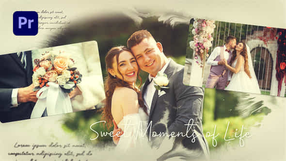 Ink Wedding Slideshow Mogrt - VideoHive 50403981