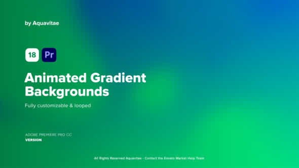 Animated Gradient Backgrounds - VideoHive 37303359