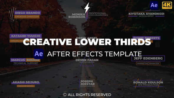 Creative Lower Thirds - VideoHive 44878025