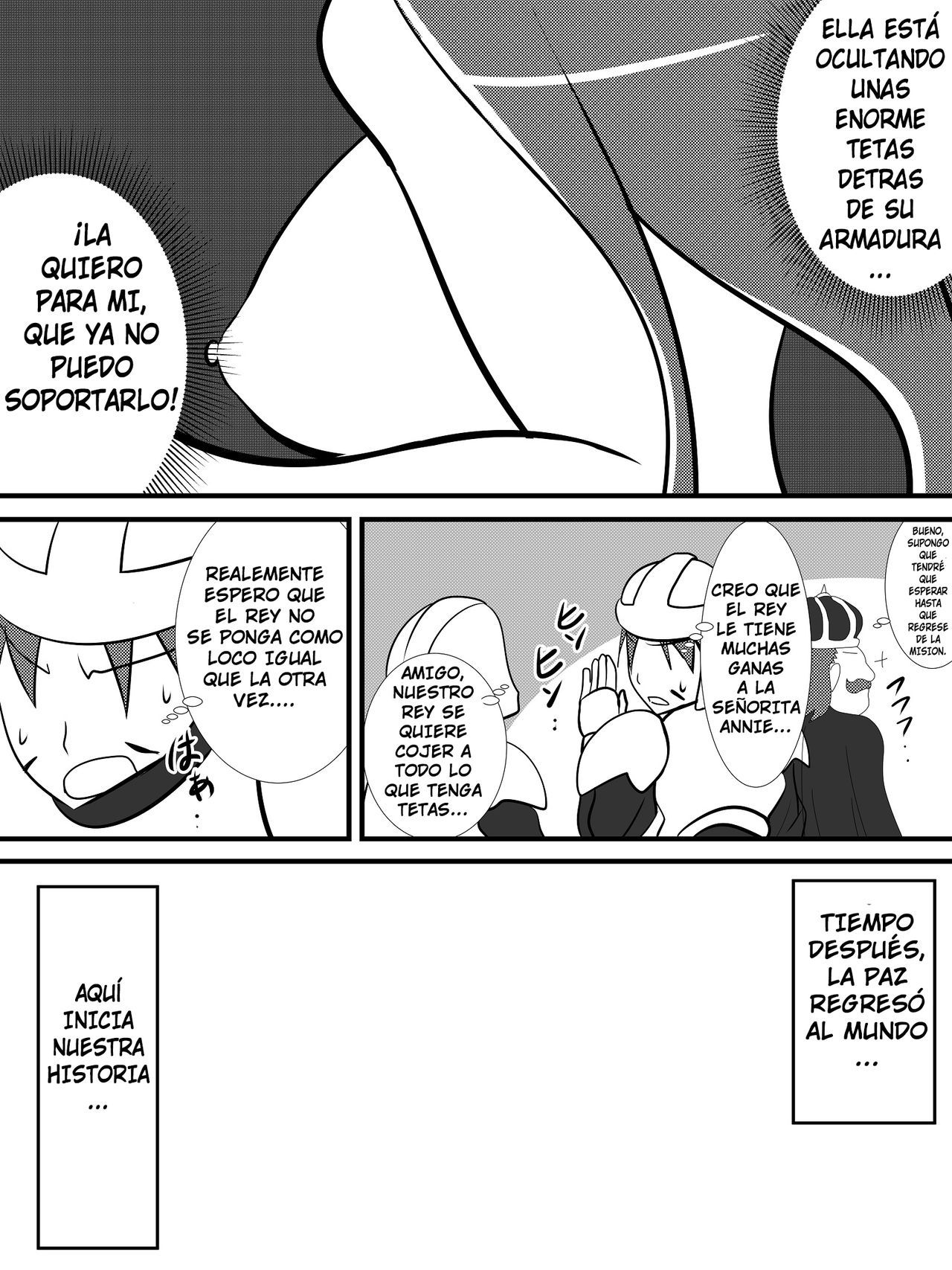 [Haneinu] Osananajimi no Onna Kishi ga Oujo ni Naru Made Zenpen [Yumrod] [Spanish]