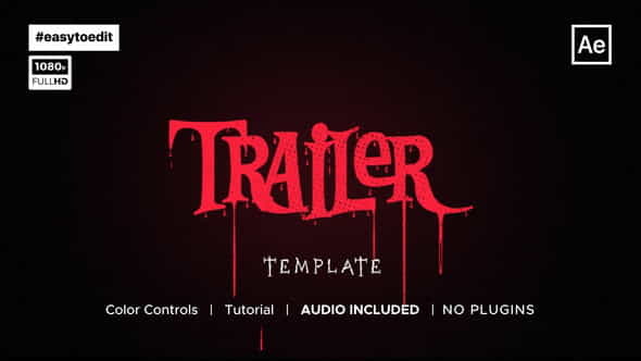 Halloween Trailer Template - VideoHive 34132045