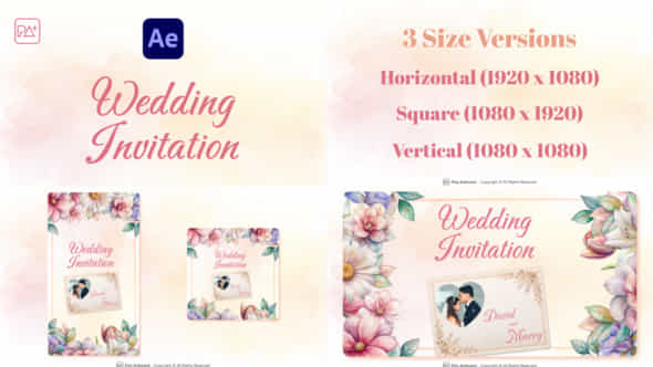 Wedding Invitation For After Effects - VideoHive 51915432