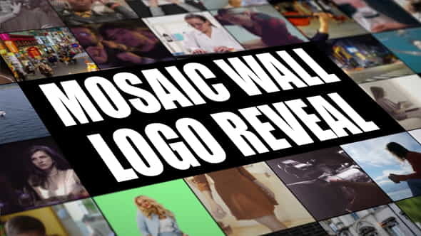 Mosaic Wall Logo Reveal - VideoHive 29879995