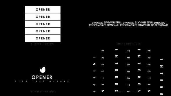 Typo Text Opener - VideoHive 50935944