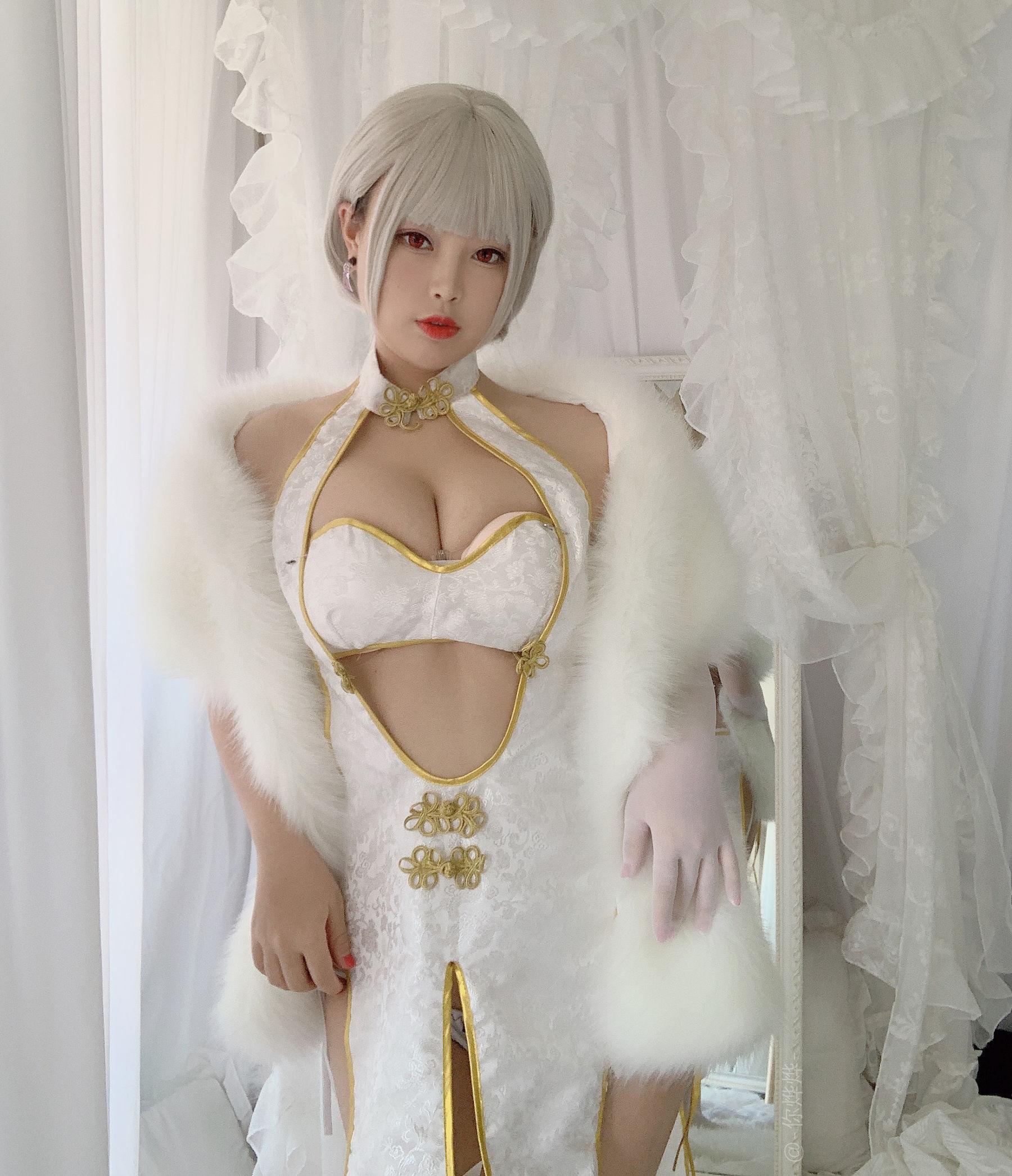 [美女Coser] -白烨- 《白旗袍》 写真集(38)