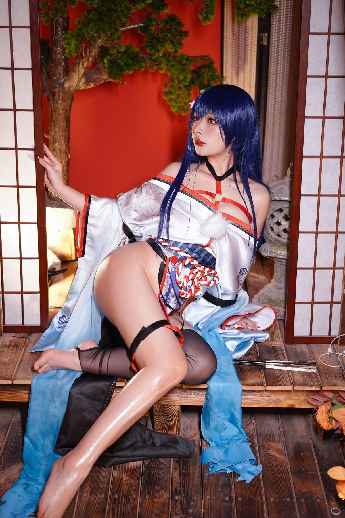 Cosplay Yuuhui玉汇 EroPhone Re 真子-和服抹油 Set.01(35)