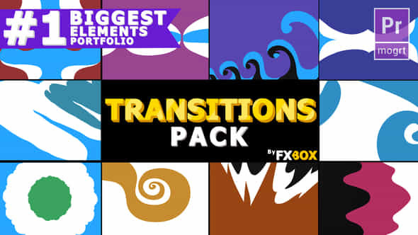 Funny Cartoon Transitions - VideoHive 22876500