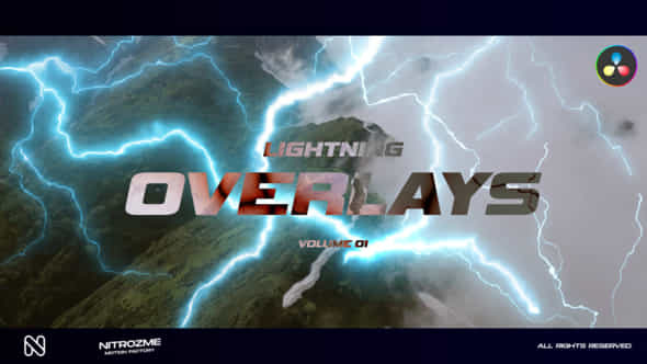 Lightning Overlays Vol 01 For Davinci Resolve - VideoHive 50456626