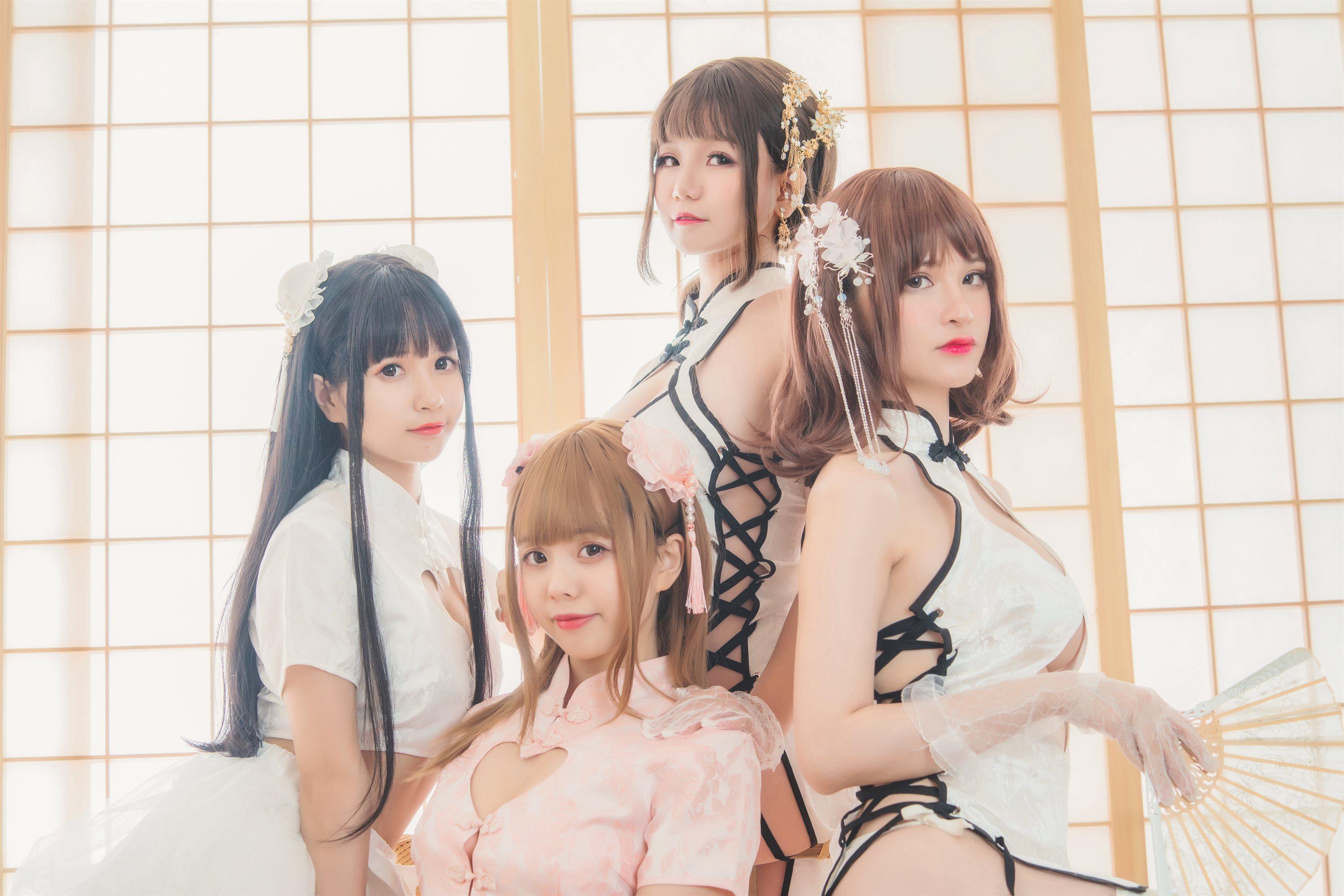 白金Saki-小野妹子w×宅夏×前羽 四人彼女电子档(95)