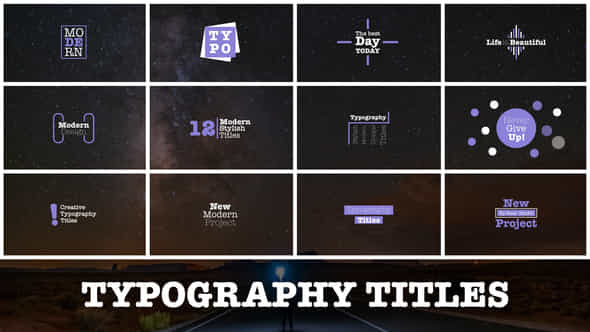 Typography Titles - VideoHive 47997318