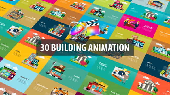 Building Animation | Apple Motion - VideoHive 32526241
