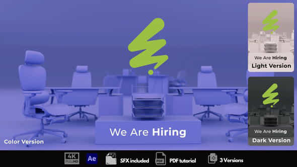 We Are Hiring - VideoHive 54320230