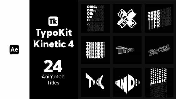 Typo Kit Kinetic - VideoHive 44575511