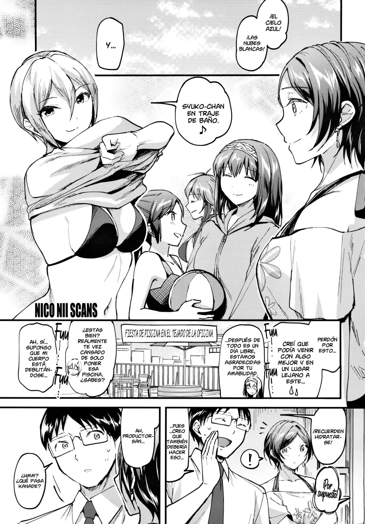 [Jagabata (Kuguri Oimo)] Kanade ga Mizugi ni Kigaetara  Cuando Kanade se pone el traje de baño (THE IDOLM@STER CINDERELLA GIRLS) [Spanish] [NICONIISC