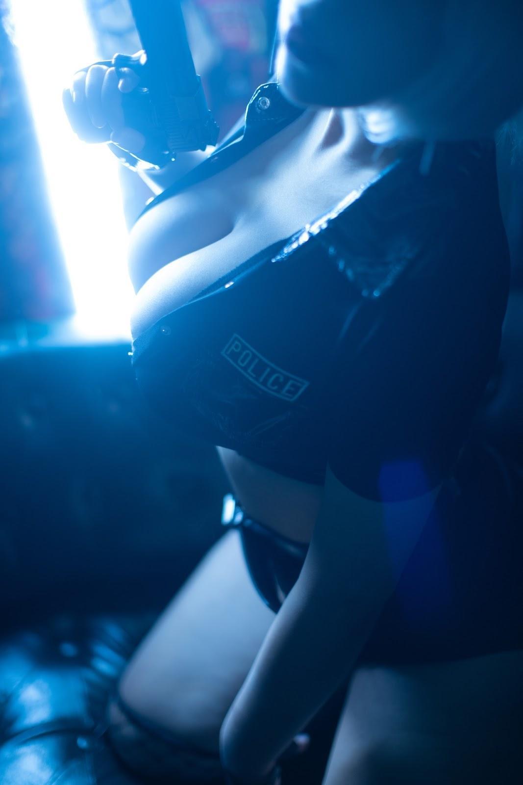 Cosplay 皮皮奶可可爱了啦 & 喵零 匪警(46)