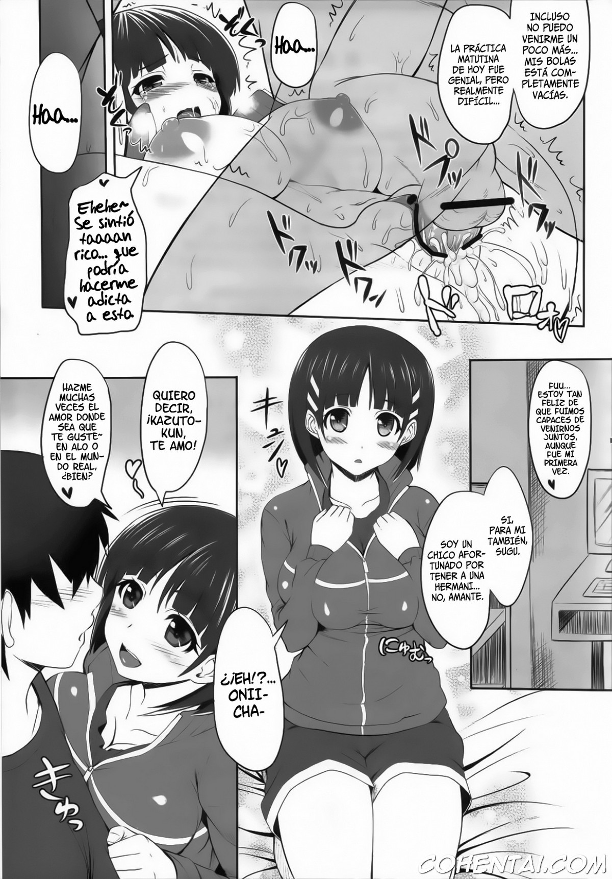 Sister Affection Offline (Sword Art Online) xxx comics manga porno doujin hentai español sexo Kazuto Kirigaya | Kirito Suguha Kirigaya Sword Art Online