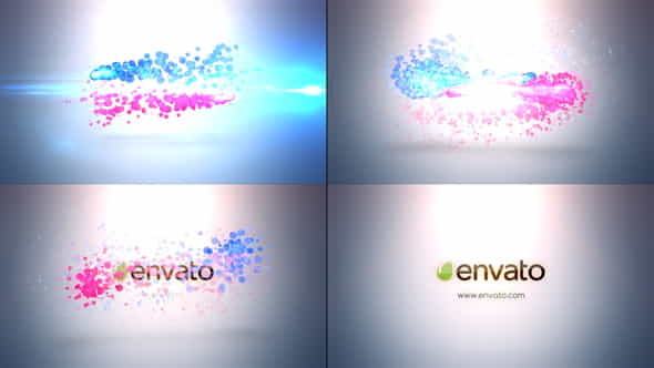 Colourful Particles Logo - VideoHive 30217658