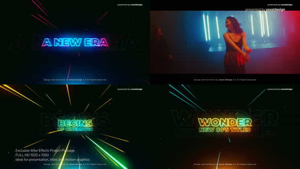 Wonder 80s Cinematic Titles - VideoHive 25624372