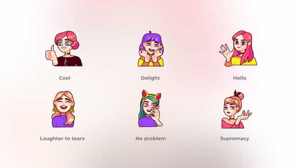 Avatars Stickers Stone Pictures Concepts - VideoHive 49000547