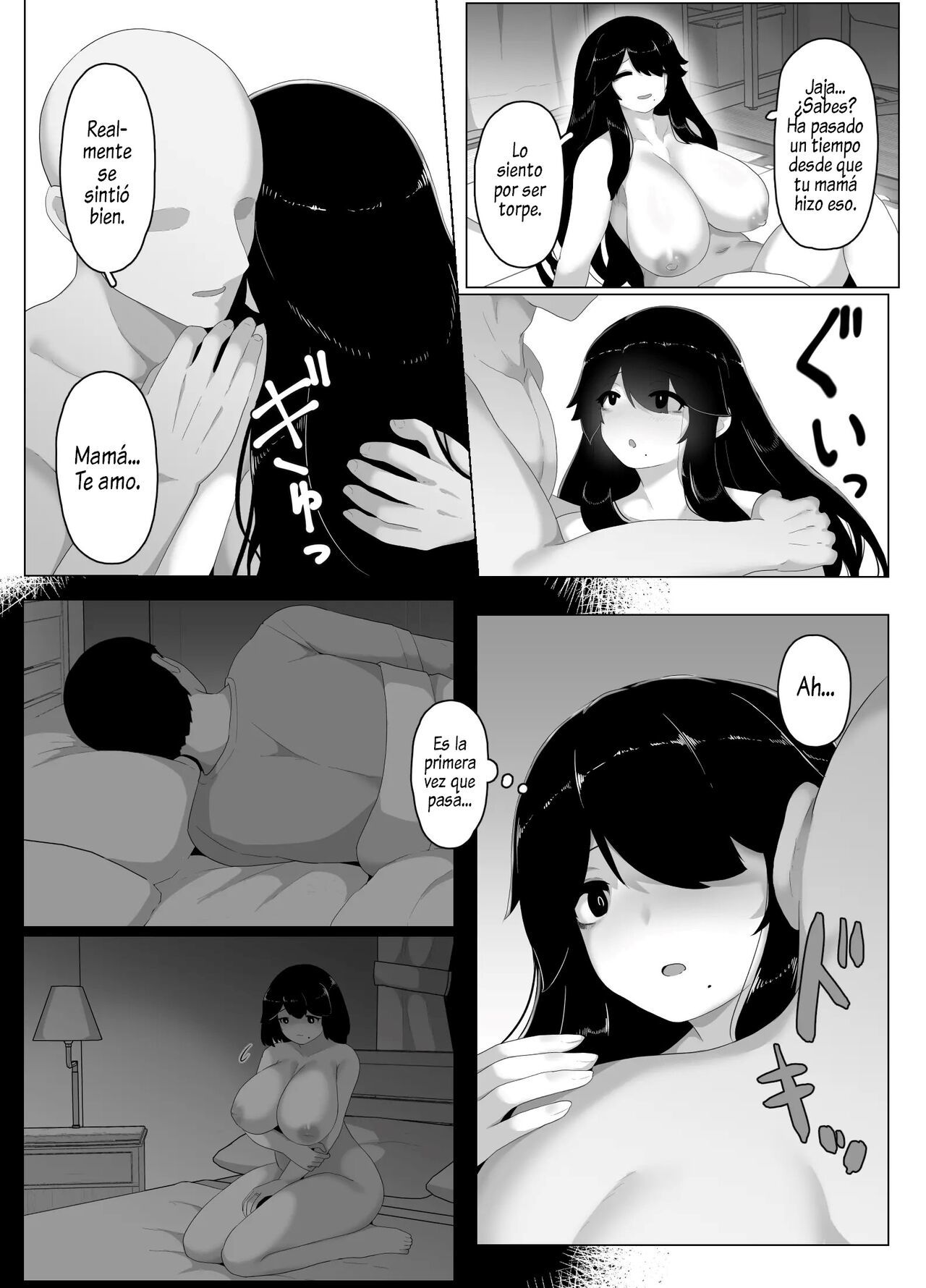 [hahayamoya (moya)] Oyasumi, Okaa-san I  Good Night, Mom I [Spanish]  [Al Chile no Sé Scan]
