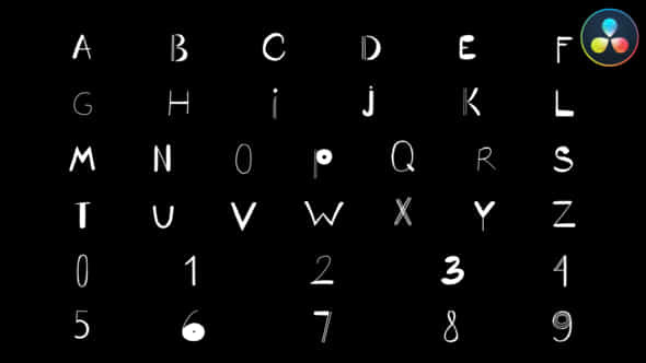 Cartoon Alphabet Davinci Resolve - VideoHive 51990935