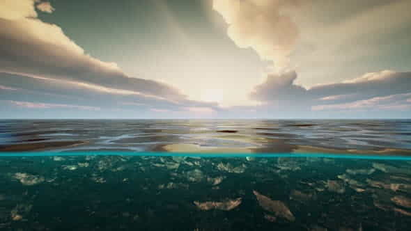 Underwater View with Horizon and - VideoHive 32988629