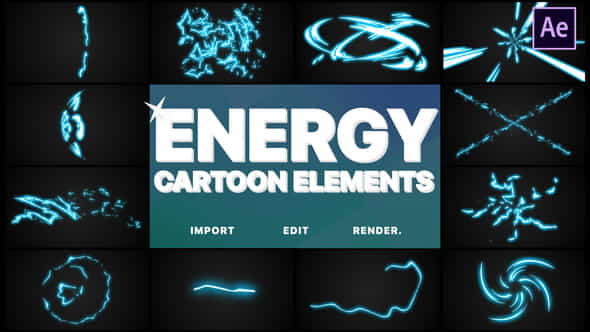 Cartoon Energy Elements | After - VideoHive 23775253