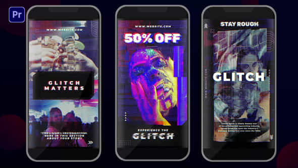 Glitch Instagram Stories - VideoHive 38576416