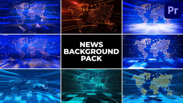 News Background Pack For Premiere Pro - VideoHive 50864211