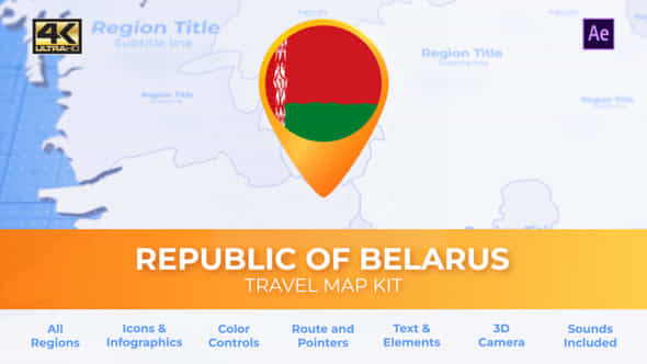 Belarus Map - - VideoHive 39221346