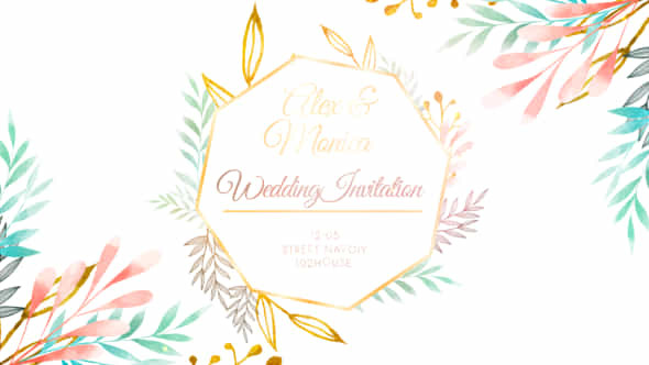 Wedding Invitation Intro - VideoHive 44837797
